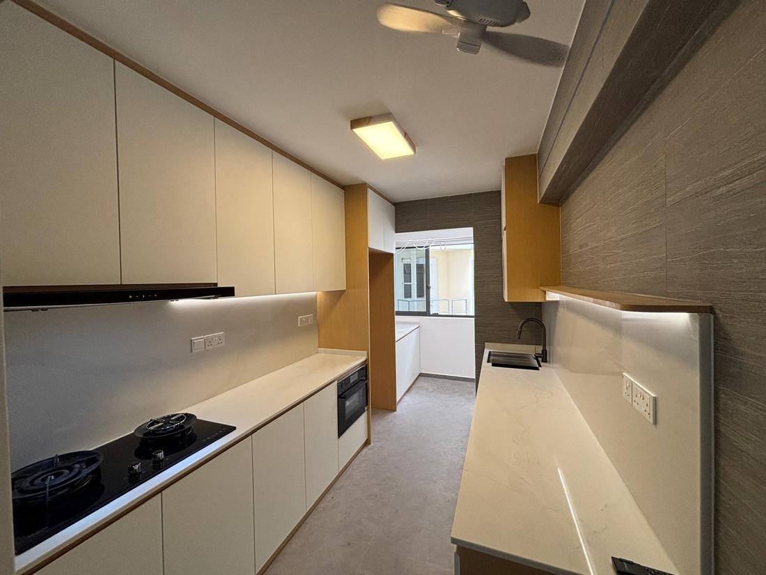 Kitchen renovation with sink and hob install Singapore